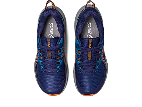 ASICS Kid's PRE Venture 9 Grade School Running Shoes, 3, Indigo Blue/Sun Peach