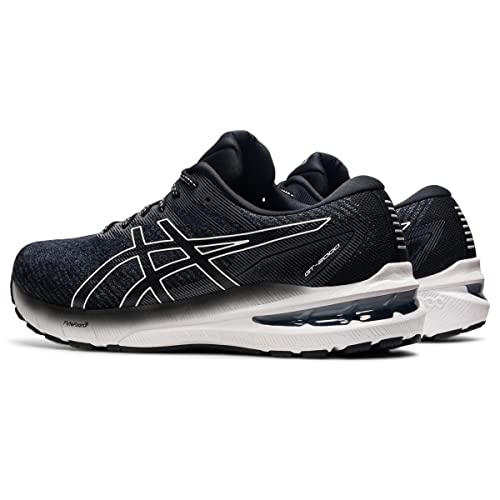 ASICS Men's GT-2000 10 Running Shoes, 8, Black/White