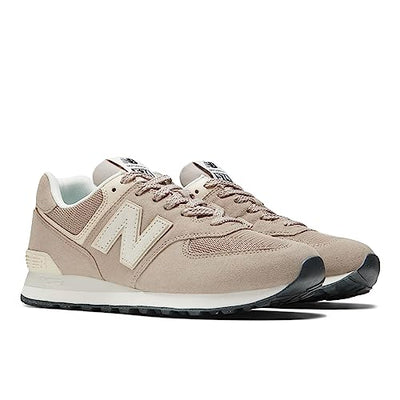 New Balance Unisex 574 V2 Lace-Up Sneaker, Beige/Off White, 7 US Men