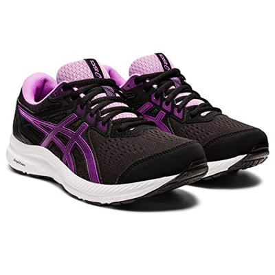 ASICS Women's Gel-Contend 8 Running Shoes, 7.5, Black/Orchid