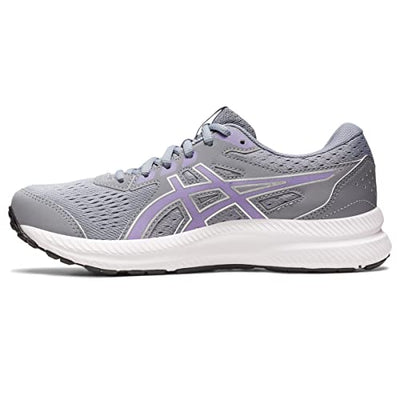 ASICS Women's Gel-Contend 8 Running Shoes, 11.5, Sheet Rock/Digital Violet