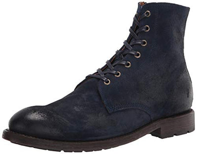 Frye Men's Bowery Lace Up Combat Boot, Jazz Blue, 12