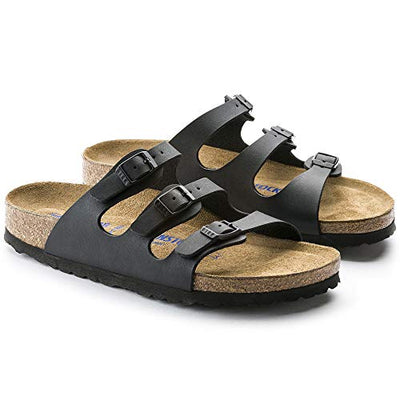 BIRKENSTOCK Women's BIRK-53013 Florida Birko-Flor Sandal, Black, 37