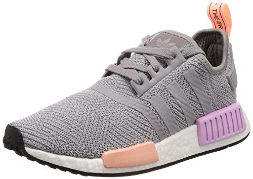 adidas Originals's NMD_R1 Ladies Light Granite/Light Granite/Clear Orange Shoes Size 6