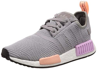 adidas Originals's NMD_R1 Ladies Light Granite/Light Granite/Clear Orange Shoes Size 6