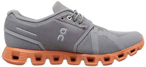 On Men's Cloud 5 Sneakers, Zinc/Canyon, 11.5