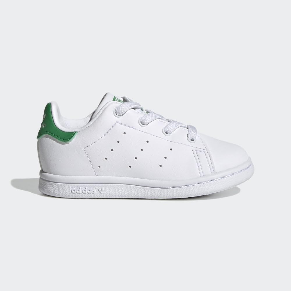 adidas Stan Smith (End Plastic Waste) Sneaker, Core White/White/Green, 1 US Unisex Little Kid