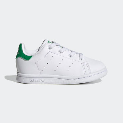 adidas Stan Smith (End Plastic Waste) Sneaker, Core White/White/Green, 1 US Unisex Little Kid