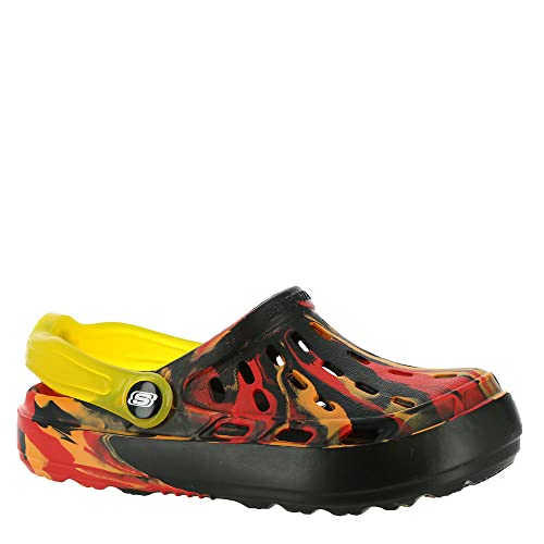 Skechers Kids Boy's Swifters-Transluminator Clog, Black/Multi, 2 Little Kid