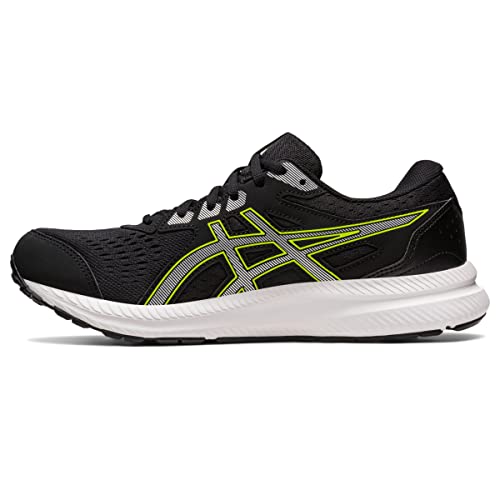 ASICS Men's Gel-Contend 8 Running Shoes, 12.5, Black/Pure Silver