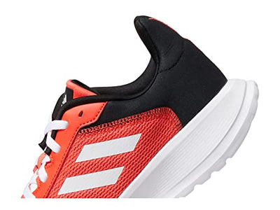 adidas Boy's Tensaur Run (Little Kid/Big Kid) White/Bright Red/Black 1.5 Little Kid M