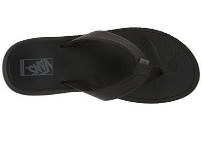 Vans Men's Nexpa Synthetic Sandals, Black/Black/Pewter, Size 10