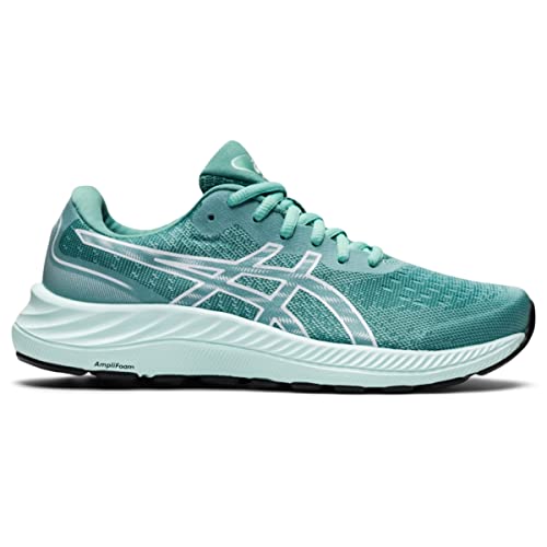 ASICS Women's Gel-Excite 9 Running Shoes, 8, Oasis Green/White