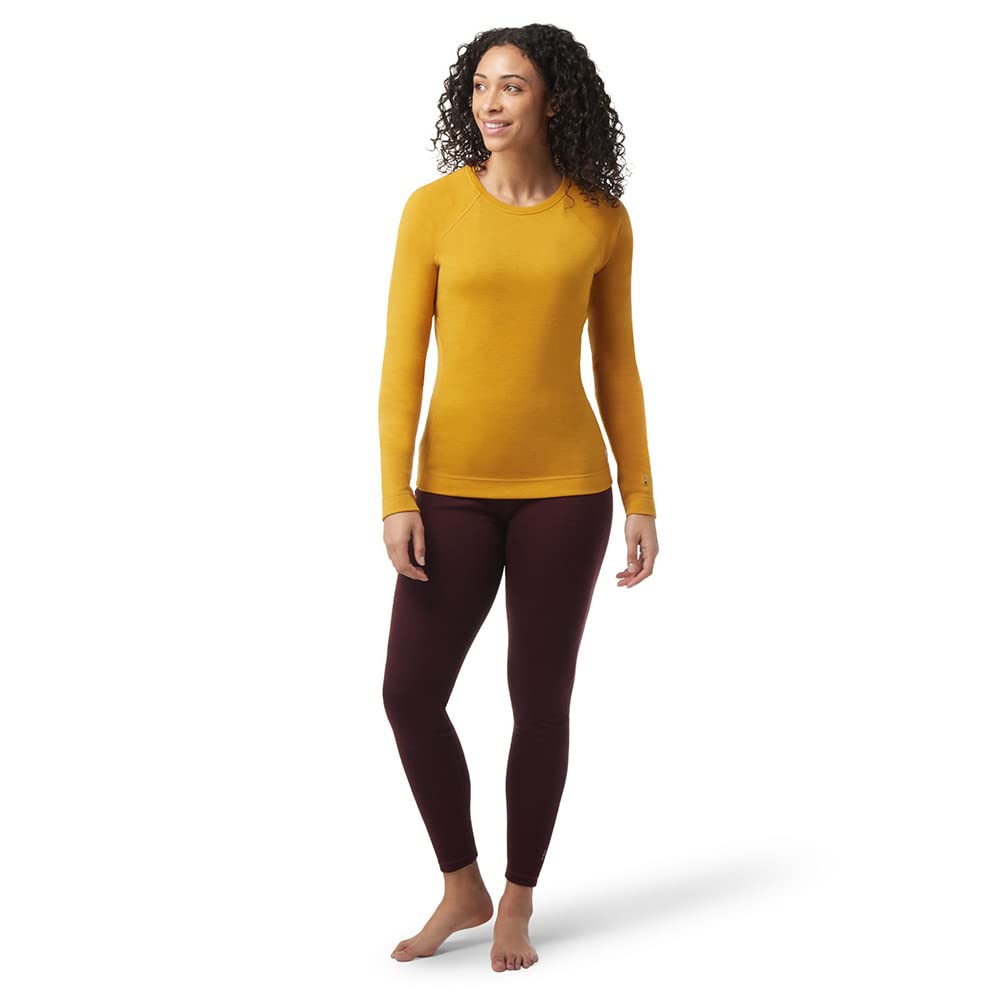 Smartwool Women's Classic Thermal Merino Baselayer Crew X-Large Honey Gold Heather