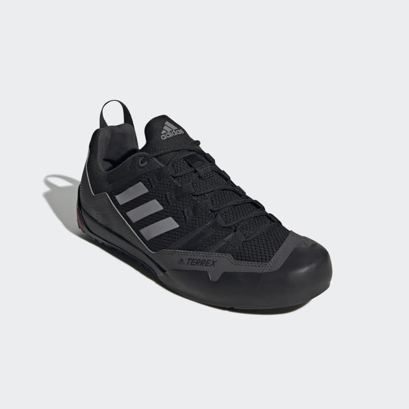 adidas Mens Terrex Swift Solo 2 Hiking Hiking Sneakers Shoes - Black 10.5 Black/Black/Grey