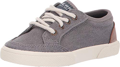 Sperry Kids Boy's Deckfin LTT (Toddler/Little Kid) Grey/Tan 10.5 Little Kid M