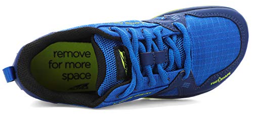 Altra Footwear Lone Peak (Little Kid/Big Kid) Blue/Lime 5 Big Kid Medium