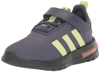 adidas unisex-child Racer TR23 Shadow Navy/Pulse Lime/Core Black 4.5