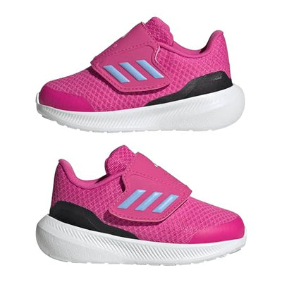 adidas Baby Run Falcon 3.0 Shoe, Lucid Fuchsia/Blue Dawn/Black, 6 US Unisex Infant