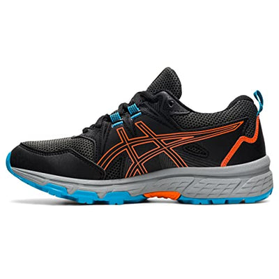 ASICS Kid's Gel-Venture 8 Grade School Running Shoes, 1.5, Black/Marigold Orange