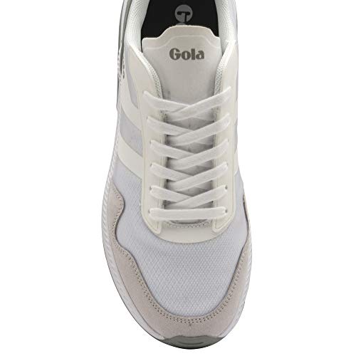 Gola Women's Road Running Shoe, White Grey, 5