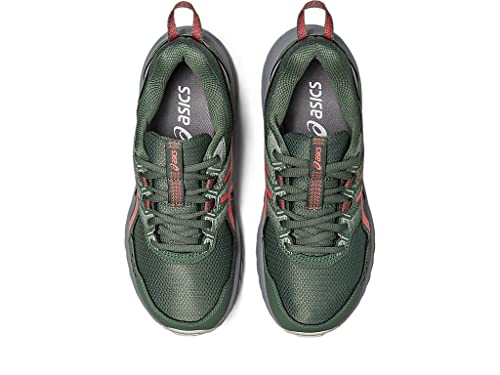 ASICS Kid's PRE Venture 9 Grade School Running Shoes, 1, Ivy/Papaya