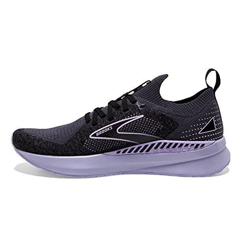 Brooks Women’s Levitate StealthFit GTS 5 Supportive Running Shoe - Black/Ebony/Lilac - 6