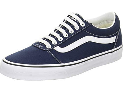 Vans Men's Ward Sneaker, Blue ((Canvas) Dress Blues/White Jy3), 13