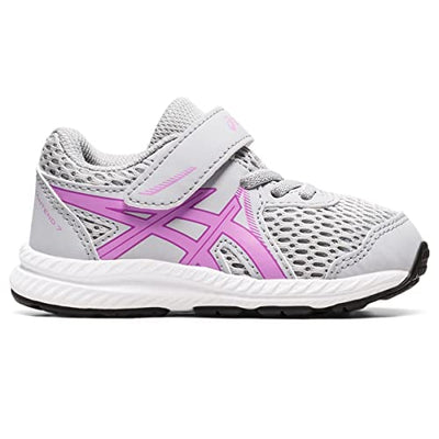 ASICS Baby Boy's Contend 7 TS (Toddler) Piedmont Grey/Lavender Glow 9 Toddler M