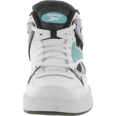 Reebok Unisex BB4590 High Top Basketball Shoe, White/Black/Classic Teal, 6.5 US Men