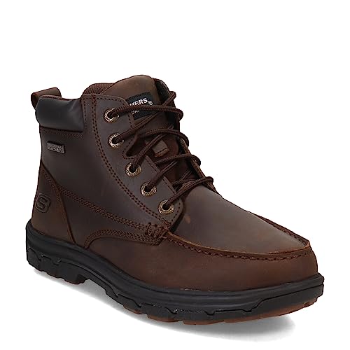 Skechers Men's Vicksburk WP Work Boot Dark Brown 9.5