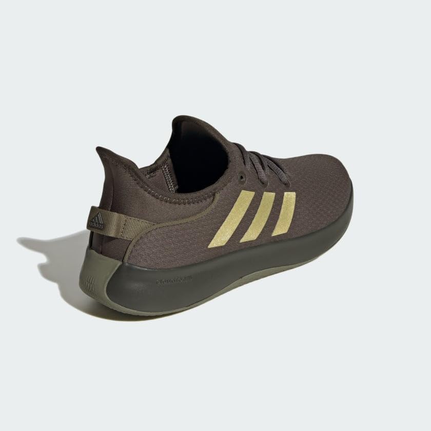 adidas Womens Cloudfoam Pure Shadow Olive/Olive Strata/Gold Metallic 8.5