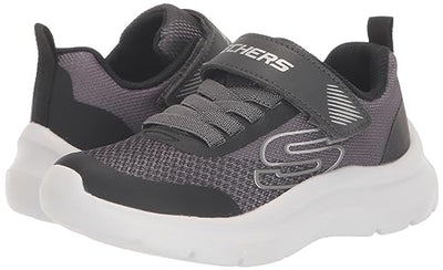 Skechers Boy's Skech Fast-Solar-Squad Sneaker, Charcoal/Black, 1.5 Little Kid