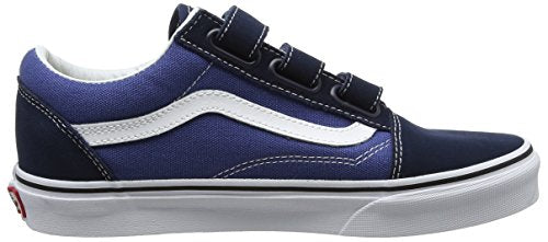 Vans Unisex U Old Skool V Sneaker, Blue(Dress Blues/True Navy(Suede/Canvas), 7.5 US Men