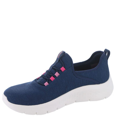 Skechers Women's GO Walk Flex-Lucy Sneaker, Navy, 9.5 Wide