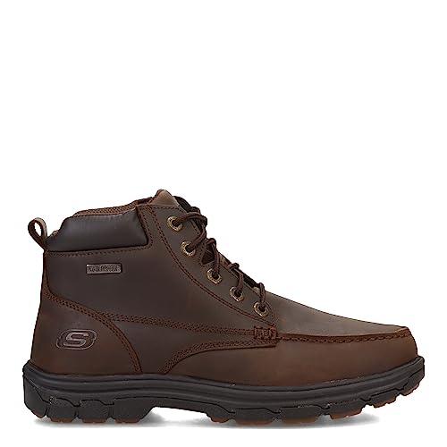 Skechers Men's Vicksburk WP Work Boot Dark Brown 9.5