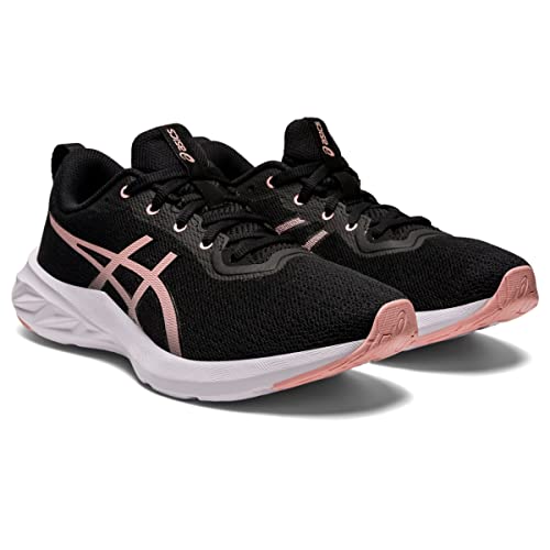 ASICS Women's VERSABLAST 2 Running Shoes, 8, Black/Frosted Rose