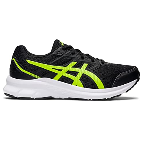 ASICS Kid's JOLT 3 Grade School Running Shoe, 4, Black/Hazard Green