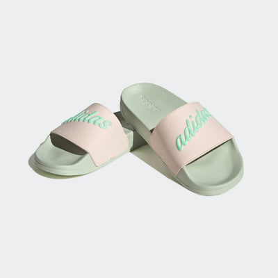 adidas Women's Adilette Slide 6 Wonder Quartz/Pulse Mint/Linen Green