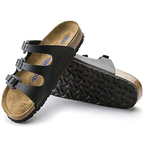 BIRKENSTOCK Women's BIRK-53013 Florida Birko-Flor Sandal, Black, 37