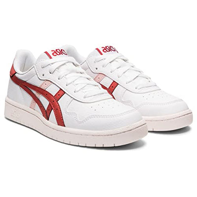 ASICS Women's Japan S Sportstyle Shoes, 9.5, White/RED Brick