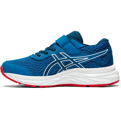 ASICS Kid's Pre-Excite 6 Pre-School Running Shoes, 1, Lake Drive/Midnight