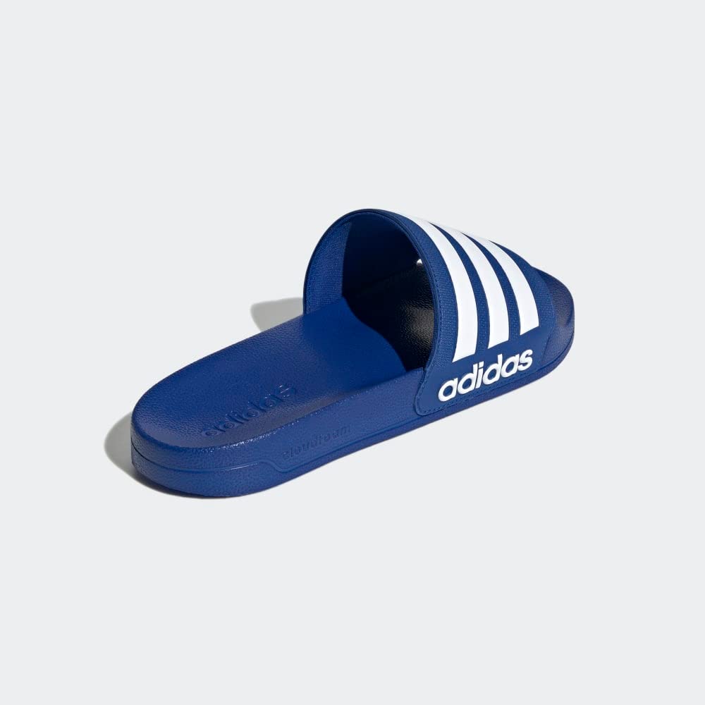 adidas Unisex Shower Slide Sandal, Team Royal Blue/White/Team Royal Blue, 8 US Men