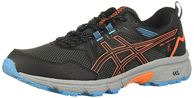 ASICS Men's Gel-Venture 8 Running Shoes, 9.5, Black/Marigold Orange