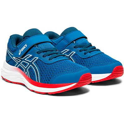 ASICS Kid's Pre-Excite 6 Pre-School Running Shoes, 1, Lake Drive/Midnight