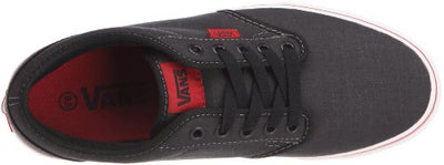 Vans Men's Atwood Canvas Trainers Sneaker, Black/Chili, 9 M US