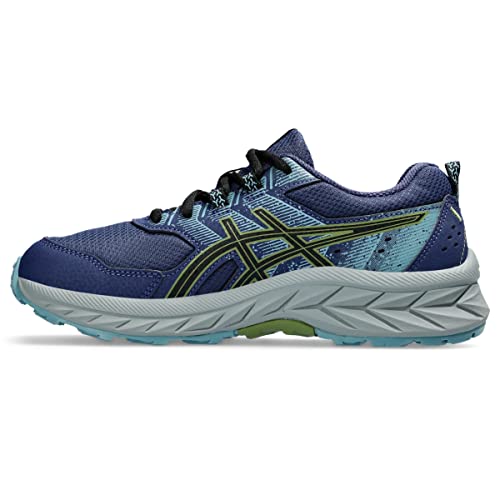 ASICS Kid's PRE Venture 9 Grade School Running Shoes, 2.5, DEEP Ocean/Black