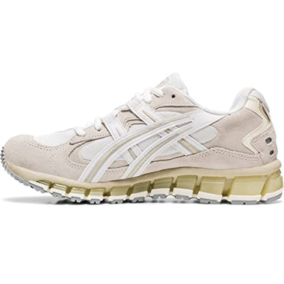 ASICS Women's GEL-Kayano 5 360 Sportstyle Shoes, 10.5, WHITE/CREAM