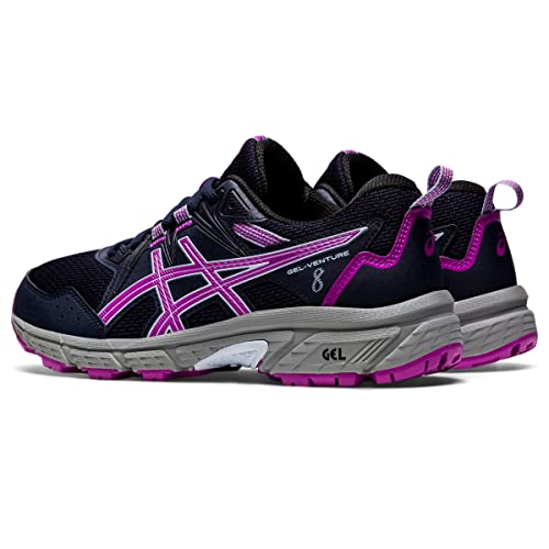 ASICS Kid's Gel-Venture 8 Grade School Running Shoes, 4.5, Midnight/Orchid