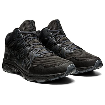 ASICS Men's Gel-Venture 8 Mid Top Running Shoes, 10.5, Black/Black